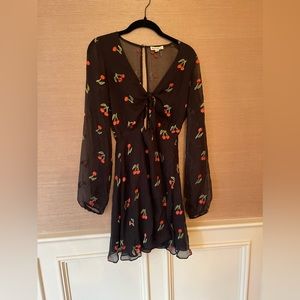 For Love & Lemons cherry twist romper dress. Super light. Front has a twist tie.